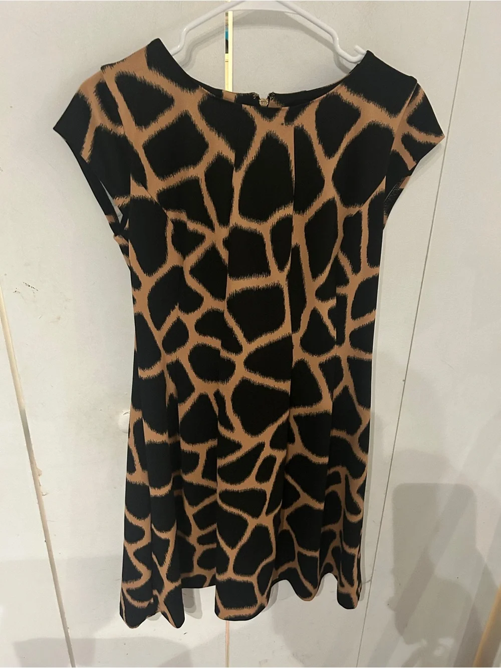 Michael Kors Black and Brown Giraffe-Print Dress